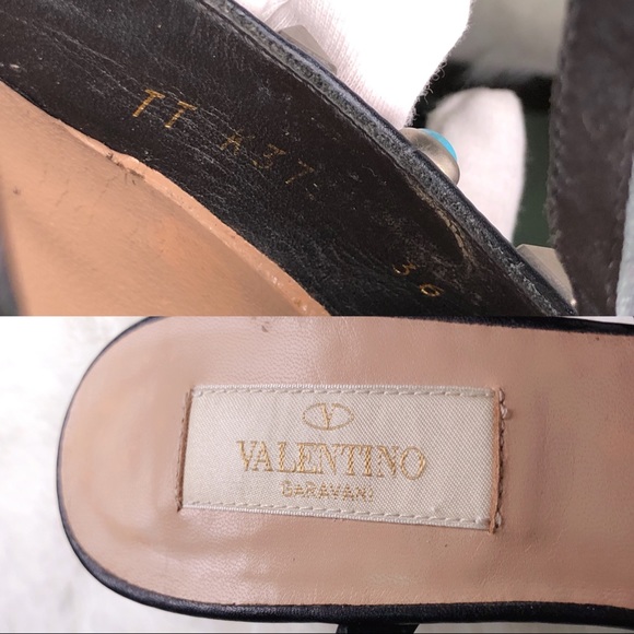 ❤️SOLD❤️Valentino rockstud slingbacks black 36 - Picture 9 of 9